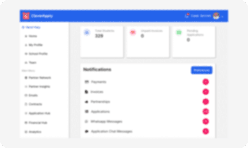CleverApply Dashboard